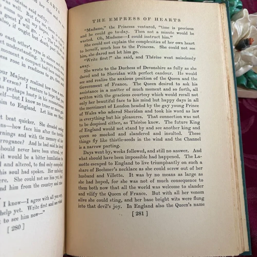 1928 The Empress of Hearts by E. Barrington, Vintage Book, Marie Antoinette
